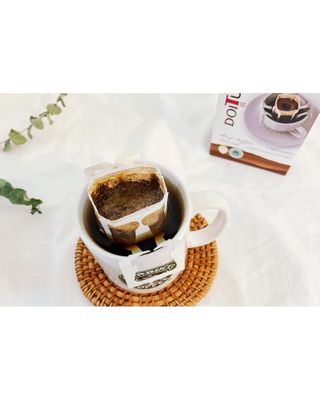 도이퉁 드립백 커피 60g 다크로스트 미디움로스트 — 5점을 준 리뷰어가 2021년 2월 올린 사용 사진