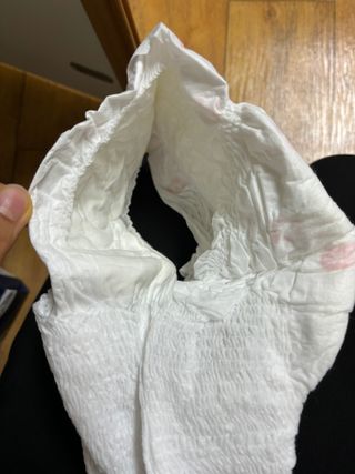 N[템포 ] 패드 내추럴 순면 입는 오버나이트 5P * 2개 — 5점을 준 리뷰어가 2024년 2월 올린 사용 사진