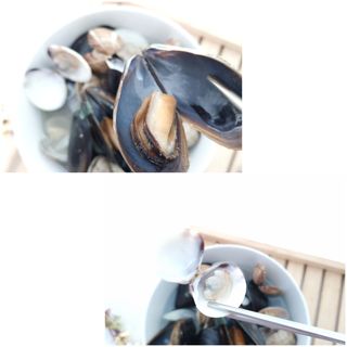 [푸딩팩토리] 바지락홍합탕 500g / 얼큰바지락홍합탕 590g — 4점을 준 리뷰어가 2022년 10월 올린 사용 사진