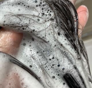 닥터시드 페퍼민트 앤 레몬 비건 비듬케어 쿨 탈모 샴푸 (1000ml) — 5점을 준 리뷰어가 2024년 2월 올린 사용 사진