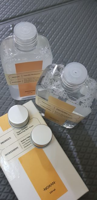 [녹산] 비건 대나무 밸런싱 수분 토너 + 비건 바이오 비타 에센스 — 5점을 준 리뷰어가 2022년 11월 올린 사용 사진