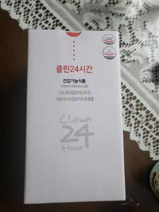 클린24시간 1BOX(5포) + 전용보틀(500ml) — 5점을 준 리뷰어가 2022년 8월 올린 사용 사진