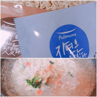 [풀무원] 자연은맛있다 정면, 백면, 홍면  세트 — 5점을 준 리뷰어가 2021년 4월 올린 사용 사진