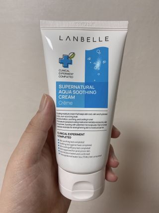 랑벨 수퍼내츄럴 아쿠아 수딩 크림 100ml — 4점을 준 리뷰어가 2022년 4월 올린 사용 사진