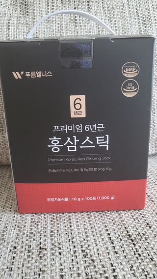 [푸름웰니스] 프리미엄 6년근 홍삼스틱 3mg x 100포 — 5점을 준 리뷰어가 2022년 4월 올린 사용 사진