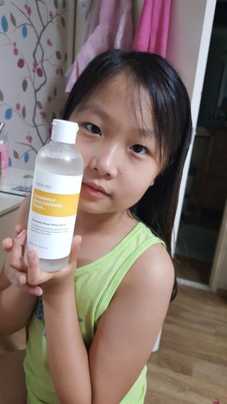 나나스킨 캐모마일아쿠아수딩토너 — 5점을 준 리뷰어가 2021년 7월 올린 사용 사진