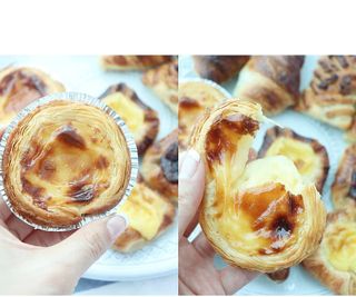 디앙뜨 포르투갈 에그타르트 오리지널 맛+패션후르츠+초콜릿타르트 맛 중 택1 — 4점을 준 리뷰어가 2021년 8월 올린 사용 사진