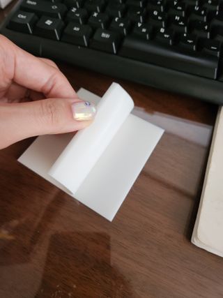 나우[3M] 포스트잇 노트 투명 메모지 30 매 (73mm x 73mm) X 2개 — 5점을 준 리뷰어가 2024년 7월 올린 사용 사진