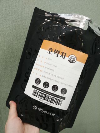 산그리메 국내산 호박차 100티백 대용량 삼각티백차 — 5점을 준 리뷰어가 2021년 7월 올린 사용 사진