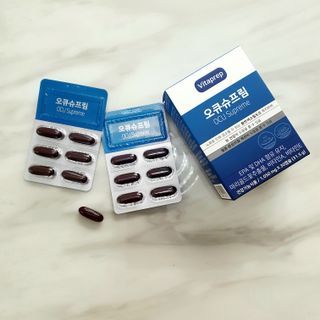 뉴트리션팩토리 비타프렙 오큐슈프림 루테인 오메가3 1050mg — 5점을 준 리뷰어가 2021년 10월 올린 사용 사진