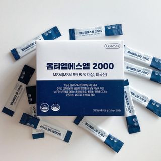 바른비타민 옵티엠에스엠2000 1박스 60포 관절 연골 복합건강기능식품 — 5점을 준 리뷰어가 2021년 6월 올린 사용 사진