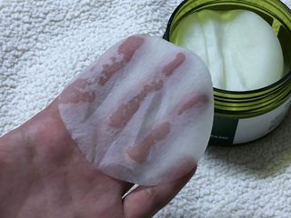 랑벨 랑바이오 블랙 시카 퀵 패드 100매 (3초 쿨링/3분 흡수, 블랙비 프로폴리스/시카 4종 함유, 대용량) — 5점을 준 리뷰어가 2022년 4월 올린 사용 사진