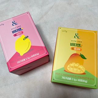 비타앤C 레몬맛, 망고맛 — 5점을 준 리뷰어가 2021년 4월 올린 사용 사진