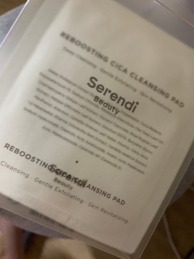 리부스팅 시카 클렌징 패드 리뷰 사진