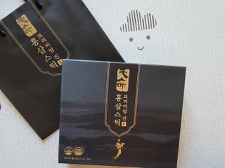 헬스업_천명진프리미엄홍삼스틱_10ml x 30포 — 5점을 준 리뷰어가 2021년 2월 올린 사용 사진