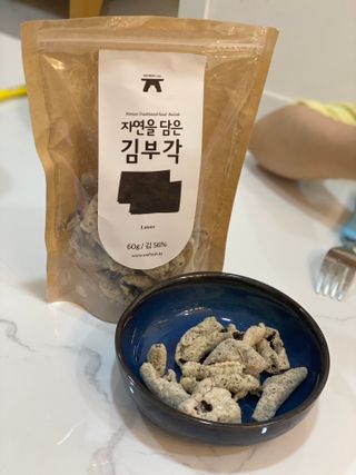 자연을담은모듬부각 — 5점을 준 리뷰어가 2022년 1월 올린 사용 사진