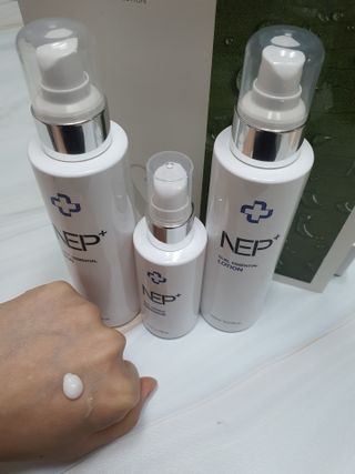 SOONWITH 순위드 NEP+ 스킨케어 3종 세트 — 4점을 준 리뷰어가 2021년 4월 올린 사용 사진