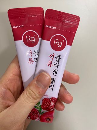 함초록 Rg+ 석류콜라겐젤리 — 5점을 준 리뷰어가 2021년 3월 올린 사용 사진