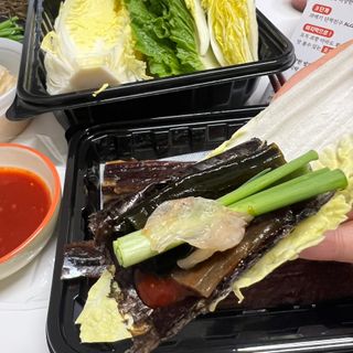 마라도푸드 포항 구룡포 햇 과메기 야채세트 마라도회식당 꽁치 — 5점을 준 리뷰어가 2024년 1월 올린 사용 사진