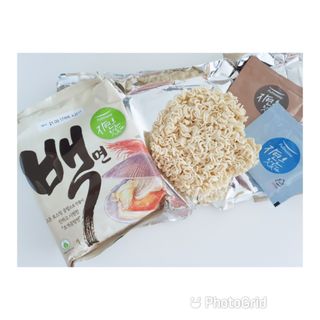 [풀무원] 자연은맛있다 정면, 백면, 홍면  세트 — 5점을 준 리뷰어가 2021년 4월 올린 사용 사진
