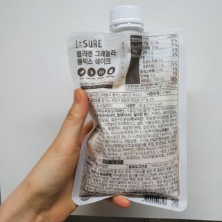 다미즐 [아이슈어] 맛있는 관리의 시작 그래놀라 풀믹스 쉐이크 4종 택 1/7일분/초콜릿, 고구마, 곡물, 바나나 — 5점을 준 리뷰어가 2021년 4월 올린 사용 사진