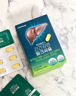 [경남제약헬스케어] 케어플러스 간건강엔 밀크씨슬 500mg 60정/2개월분/비타민B 5종+세레늄 — 5점을 준 리뷰어가 2024년 1월 올린 사용 사진