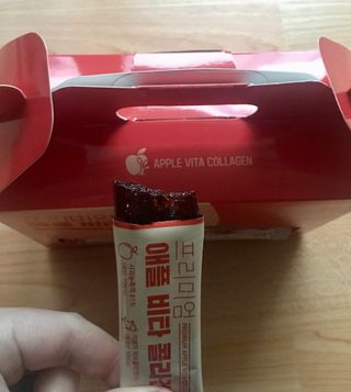 소담스퀘어 상암 [애플트리] 프리미엄 애플 비타 콜라겐 — 5점을 준 리뷰어가 2022년 12월 올린 사용 사진