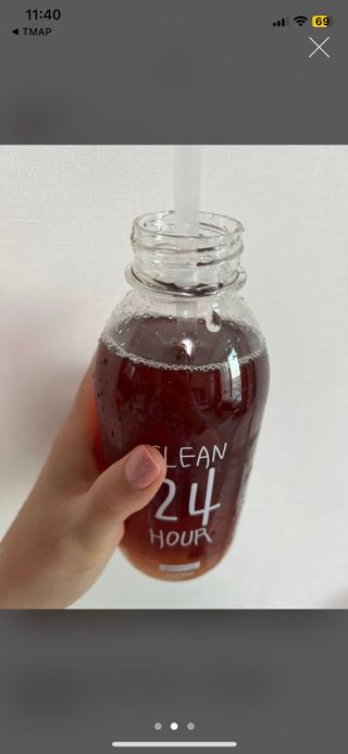클린24시간 1BOX(5포) + 전용보틀(500ml) — 4.5점을 준 리뷰어가 2023년 1월 올린 사용 사진