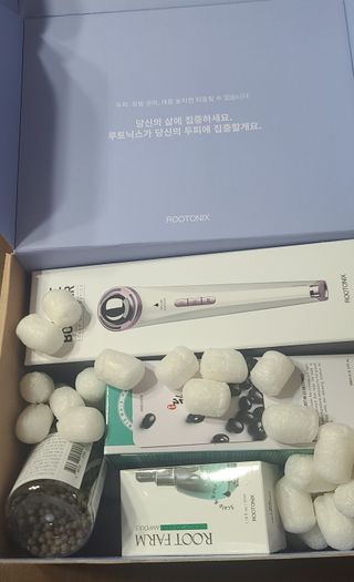 루토닉스 믿쓰박스 볼륨부스터 두피 홈케어 솔루션 — 5점을 준 리뷰어가 2021년 12월 올린 사용 사진