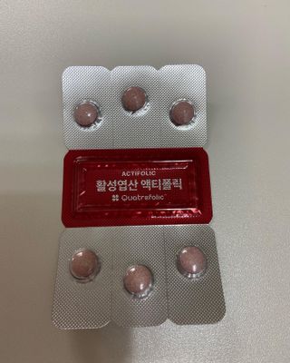 [리노브] 4세대 활성엽산 액티폴릭 270mg x 30정 — 4.5점을 준 리뷰어가 2022년 8월 올린 사용 사진