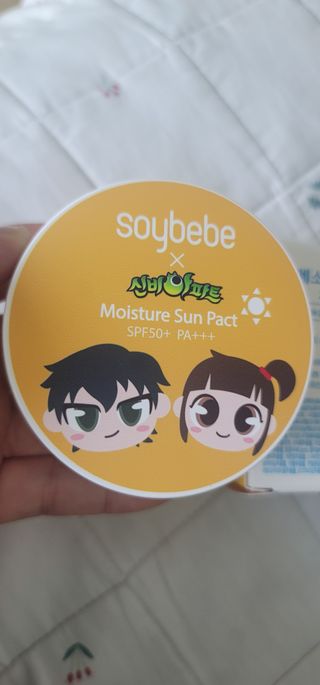 소이베베X신비아파트 모이스쳐 선팩트 SPF50+ PA+++ — 5점을 준 리뷰어가 2023년 5월 올린 사용 사진