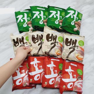 [풀무원] 자연은맛있다 정면, 백면, 홍면  세트 — 5점을 준 리뷰어가 2021년 4월 올린 사용 사진