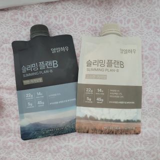 일일하우 슬리밍 플랜B 고소한 귀리맛, 진한 카카오맛 (체중조절식) — 5점을 준 리뷰어가 2023년 8월 올린 사용 사진