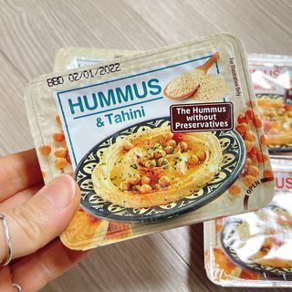 [유픽]간편하게 즐기는 고단백 상온보관 후무스 2종, 총 4개 토마토맛/타히니맛[올리브맛 제외] — 4.5점을 준 리뷰어가 2021년 3월 올린 사용 사진