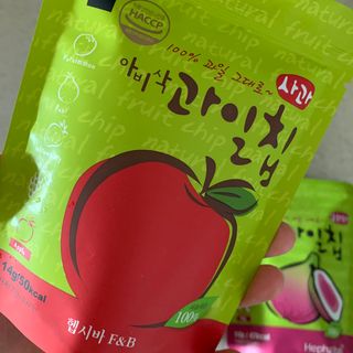 아비삭과일칩 5종 /딸기,사과,배,귤,무화과 5종 — 5점을 준 리뷰어가 2021년 3월 올린 사용 사진