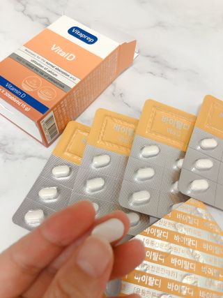 뉴트리션팩토리 비타프렙 바이탈디 비타민D 500mg — 4.5점을 준 리뷰어가 2021년 8월 올린 사용 사진