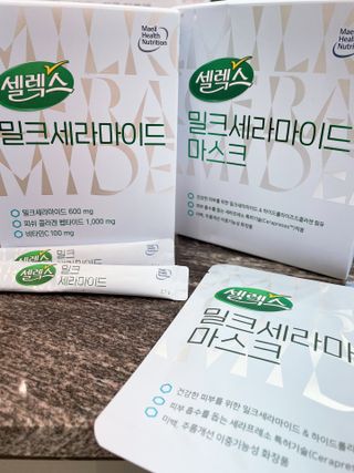 셀렉스스포츠 셀렉스 밀크세라마이드 저분자피쉬콜라겐 28포 X 1박스 — 5점을 준 리뷰어가 2021년 6월 올린 사용 사진