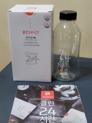 클린24시간 1BOX(5포) + 전용보틀(500ml) — 5점을 준 리뷰어가 2022년 10월 올린 사용 사진