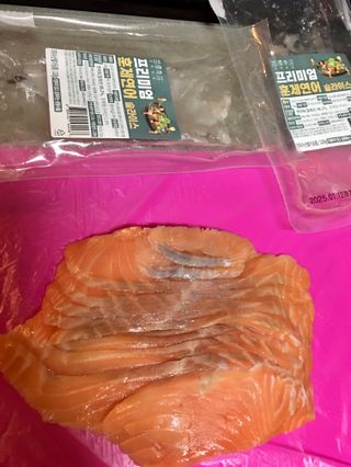 밸런스 다이어트랩 밸다랩 프리미엄 훈제연어 슬라이스 120g — 5점을 준 리뷰어가 2023년 4월 올린 사용 사진