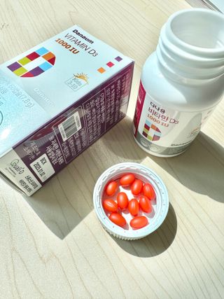 다나음 츄어블 비타민D 1000IU (130ml x 60캡슐) — 5점을 준 리뷰어가 2023년 4월 올린 사용 사진