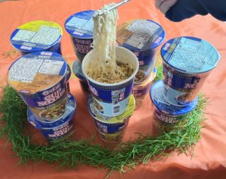 NISSIN 닛신 컵누들  4종 - 씨푸드오리지날, 씨푸드 스파이시, 씨푸드 커리, 씨푸드 XO소스 — 5점을 준 리뷰어가 2022년 2월 올린 사용 사진