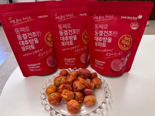 레드닥터 통째로 동결건조한 대추방울토마토 20g * 4봉 — 5점을 준 리뷰어가 2023년 8월 올린 사용 사진