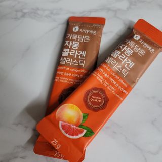 자연에온 가득담은 자몽 콜라겐 젤리스틱 2BOX — 5점을 준 리뷰어가 2020년 12월 올린 사용 사진