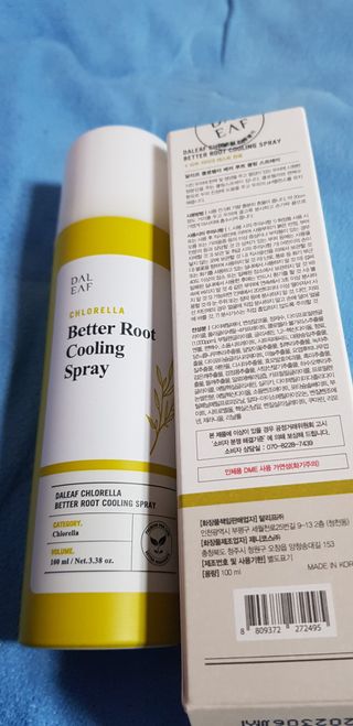 달리프 클로렐라 베러 루트 쿨링 스프레이 100ml — 5점을 준 리뷰어가 2021년 3월 올린 사용 사진
