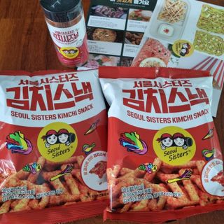 [서울시스터즈] 김치시즈닝 국내 최초 뿌려먹는 김치파우더 100g 1개+ 신제품 김치스낵 90g 2개 — 4점을 준 리뷰어가 2021년 8월 올린 사용 사진