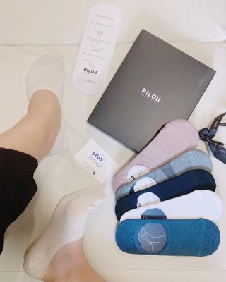 [사이즈가 있는 양말 필로이]남자 덧신 6족 선물 세트_나를 위한 선물or마음을 전하는 선물【 S, M, L, XL】 — 5점을 준 리뷰어가 2022년 6월 올린 사용 사진