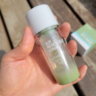 김정문알로에 큐어 큐어 알로에 리프레쉬 젤리 세럼, 큐어 알로에 하이드로 젤리 크림 — 5점을 준 리뷰어가 2021년 3월 올린 사용 사진