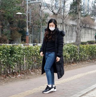 풋테크 지압신발 풋테크 건강 지압 운동화 FT20 — 5점을 준 리뷰어가 2021년 2월 올린 사용 사진