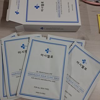 닥터마시멜로 닥터마스멜로 마블러스 아쿠아 클리닉 마스크 — 5점을 준 리뷰어가 2021년 6월 올린 사용 사진