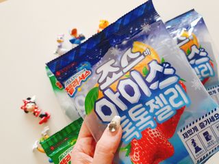 롯데제과 죠스바 아이스 톡톡 젤리 — 5점을 준 리뷰어가 2021년 10월 올린 사용 사진